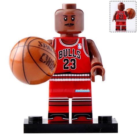 Michael Jordan Professional NBA Players Lego Compatible Minifigure Brick Toys - Building Toy ...