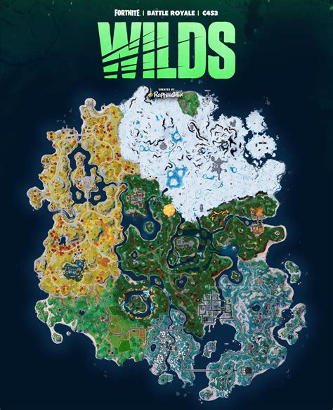 Fortnite Chapter 4 Season 3 WILDS Map Concept - The Herald revives as the mysterious roots flesh ...