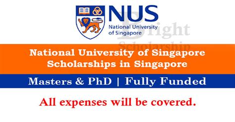 National University of Singapore Scholarships 2023-24 in Singapore ...