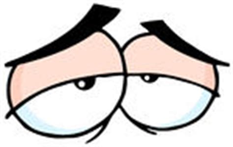 Cartoon Sleepy Eyes - Very Tired Eyes Clipart | Bodewasude