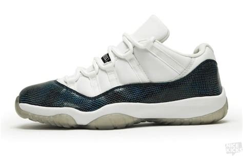 Air Jordan 11 (XI) Retro Low Snake Skin White / FRESH23AIR