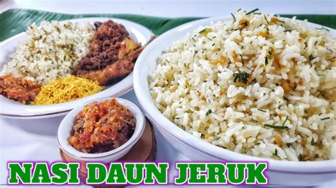 CARA MEMBUAT NASI DAUN JERUK || RESEP NASI GURIH DAUN JERUK ENAK & PRAKTIS - YouTube