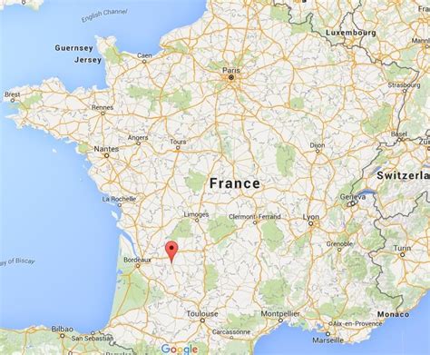 Bergerac france map