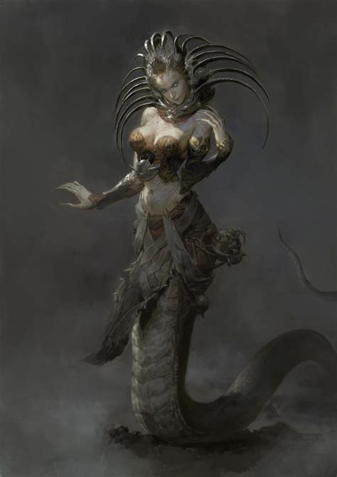 Female character design, Eart CG | Dark fantasy art, Character design, Echidna mythology