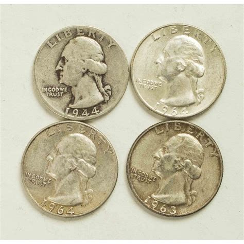 103 Pre-1964 Silver Quarters | Witherell's Auction House