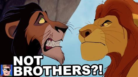 Mufasa And Scar Aren't Brothers?!