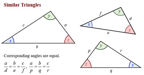 Similar Triangles (solutions, examples, videos)