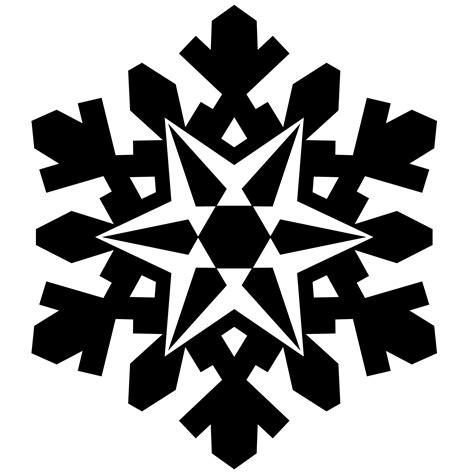 Free Snowflake Silhouette Cliparts, Download Free Snowflake Silhouette ...