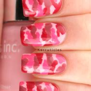 GOT Polish Challenge: Pink: Camouflage nails | Kerruticles