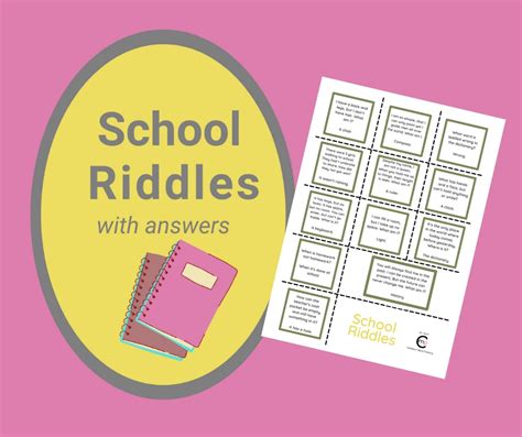 12 Printable, Funny Riddles about School with Answers | CMP