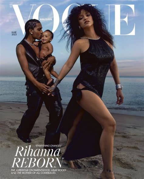 Rihanna, A$AP Rocky and Their Extremely Adorable Baby Cover British 'Vogue' - Fashionista