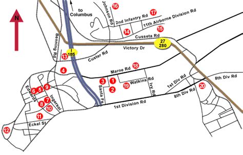 Map Of Fort Benning Ga Army Base