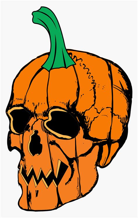 Spooky Halloween Skull Clipart, HD Png Download , Transparent Png Image ...