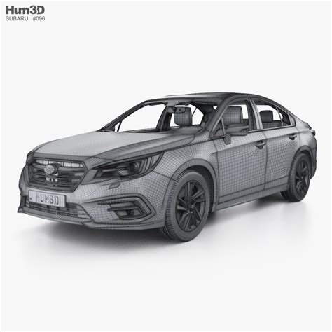 Subaru Legacy with HQ interior 2022 3D model - Download Sedan on 3DModels.org