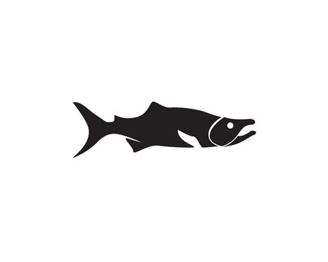 Salmon Silhouette Vector at Vectorified.com | Collection of Salmon ...