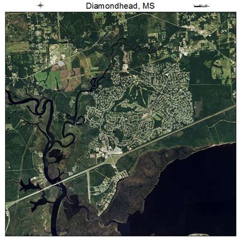 Aerial Photography Map of Diamondhead, MS Mississippi