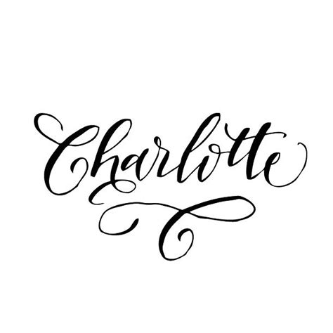 Charlotte Name Tattoo Design