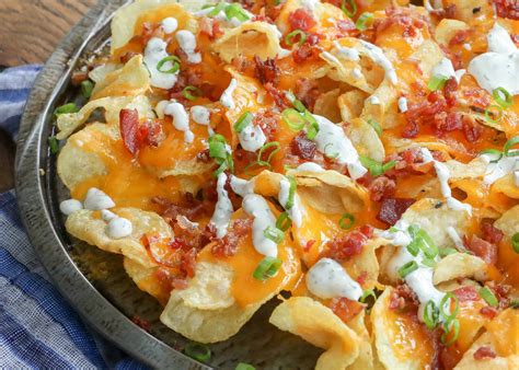 The Ultimate Potato Chip Nachos - Barefeet In The Kitchen