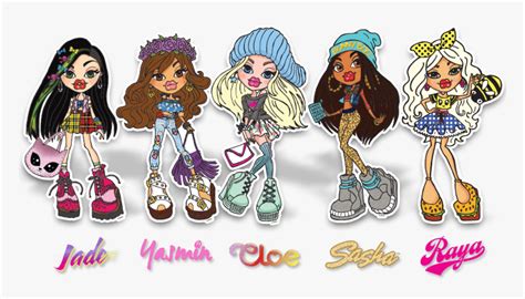 Transparent Hello My Name Is Clipart - Cartoon Bratz Dolls Names, HD Png Download - kindpng