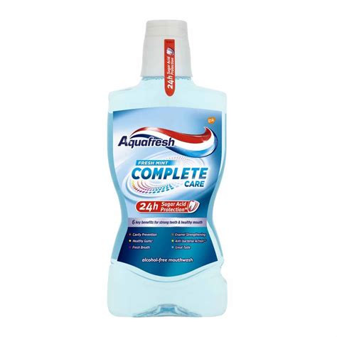 Aquafresh Complete Care Fresh Mint Mouthwash 500ml | Wilko