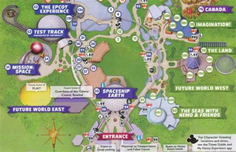 Updated Epcot Map Shows New Pathways in Future World