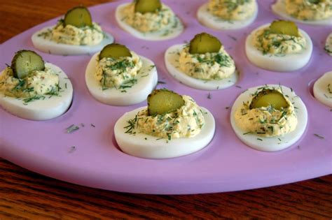 Dill Pickle Deviled Eggs | Cooking Mamas