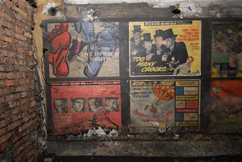 Old film movie posters in disused area at Notting Hill Gat… | Flickr