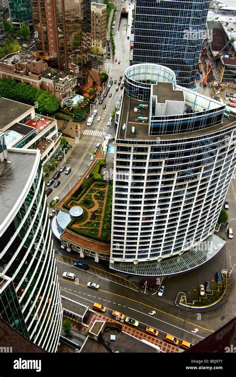 Aerial view of the Fairmont Waterfront Hotel Stock Photo - Alamy