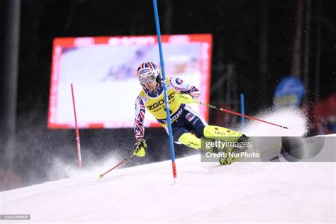 Dave Ryding during the alpine ski race FIS Alpine Ski World Cup - Men ...