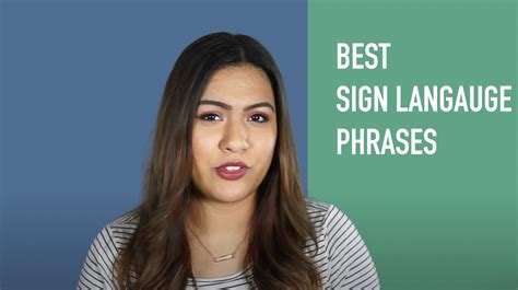 20+ Basic Sign Language Phrases for Beginners | ASL