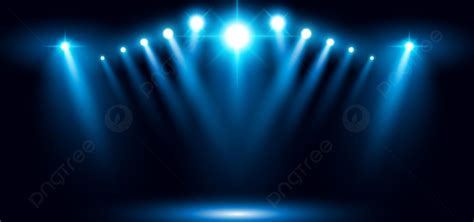 Blue Background Lighting 3d Stage Stadium Arena Spotlight Vector ...