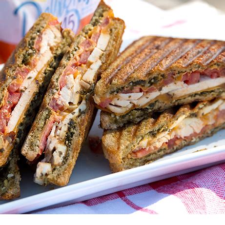 Chicken Pesto Panini Recipe | Sara Lee® Bread