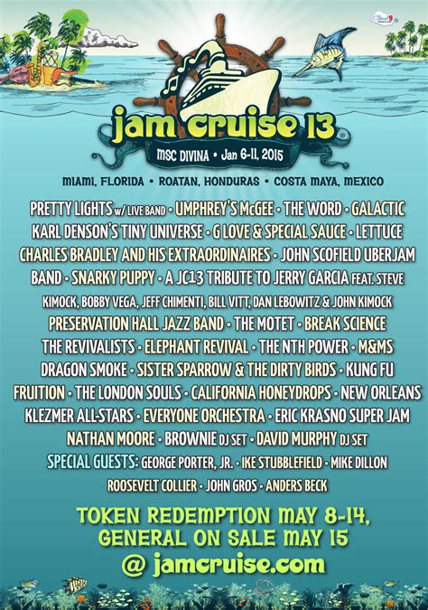 Jam Cruise 13 Announces 2015 Artist Lineup | The Jamwich