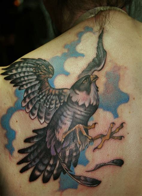 Falcon tattoo | Falcon tattoo, Eagle tattoos, Tattoos