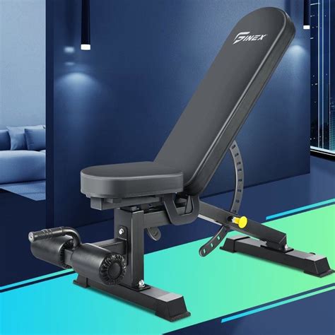 Finex Weight Bench FID Sit up Bench Adjustable Bench Press Flat Incline Decline Home Gym ...
