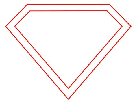 Blank Superman Logo Template