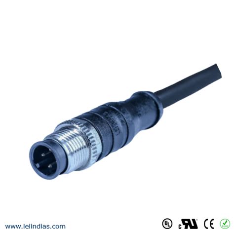 M12 Connector 4 Pin Female Sensor Cable | LEI INDIA