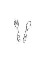 Spoon coloring Pages sketch template