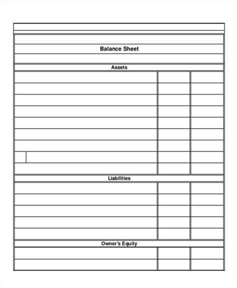 Accounting Worksheet Printable