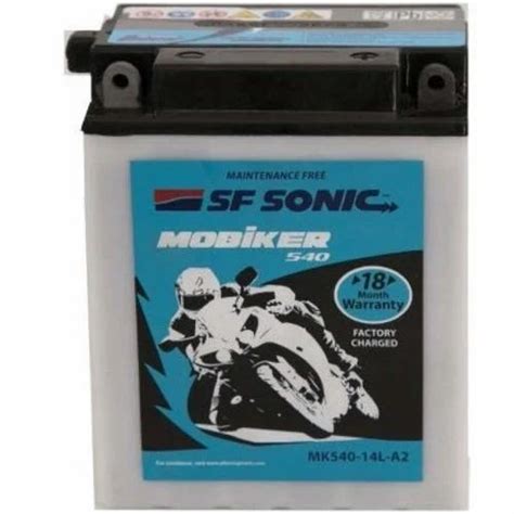 SF Sonic Bike Battery, Capacity: 150 Ah at Rs 658 in Visakhapatnam | ID: 13642161533