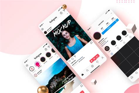 41+ Free Instagram Mockup PSD Template Updated 2021 - Graphic Cloud