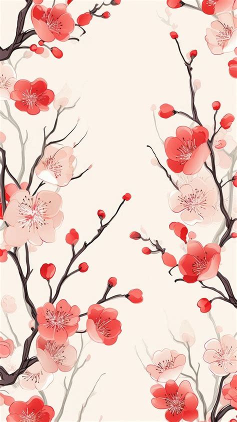 Chinese backgrounds blossom pattern. AI | Free Photo Illustration - rawpixel