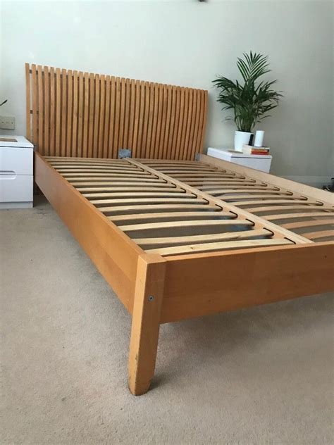 Ikea wooden double bed frame - collection only | in Bournemouth, Dorset | Gumtree