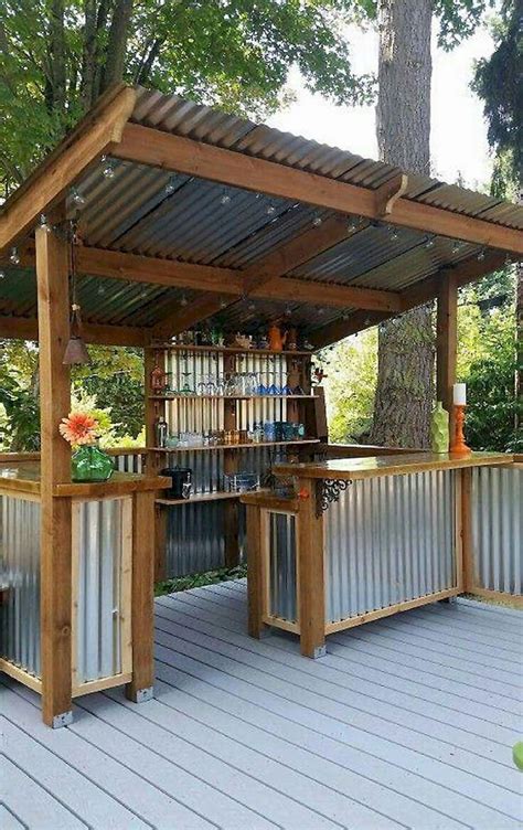 Awesome Rustic Outdoor Kitchen And Bar