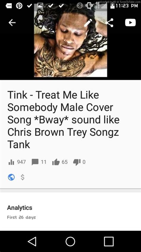 Tink - Treat Me Like Somebody (Male Cover)