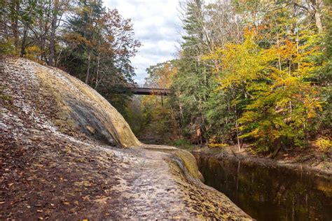 Hiking to the Spouters and Mineral Springs on the Geyser Trail in Saratoga Spa State Park ...