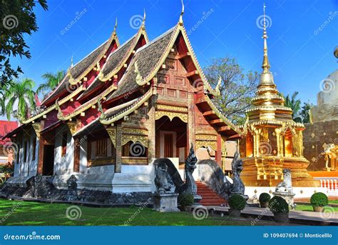 Wat Phra Singh, a Buddhist Temple in Chiang Mai, Thailand Stock Photo - Image of travel ...