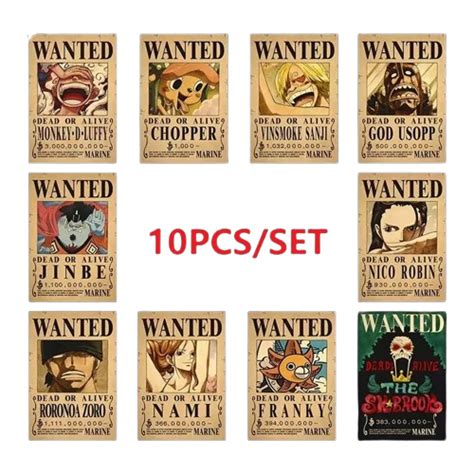 Strawhat Crew Bounty Poster Pack - 10 Piece - Trsagat Store