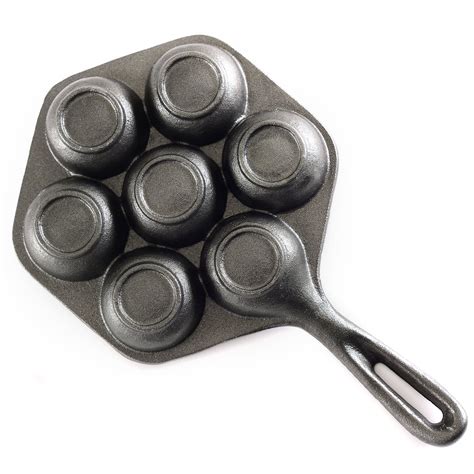 Norpro Cast Iron Danish Aebleskiver Pan - Filled Pancakes - 11.5 Inches