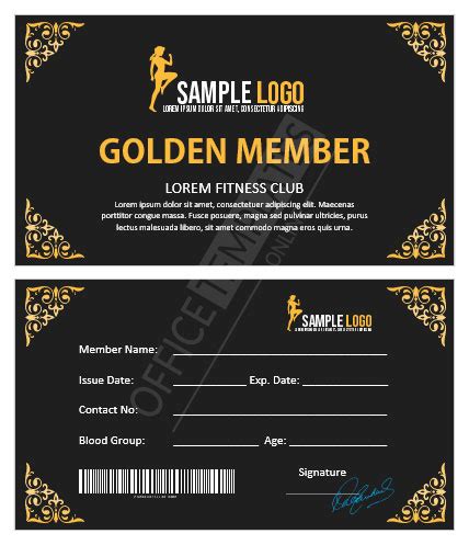 28+ Free Membership Card Templates & Formats for MS Word